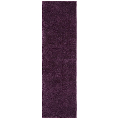 Safavieh 2 ft. 3 in. x 12 ft. August Shag 900 Power Loomed Runner Area Rug, Purple AUG900W-212